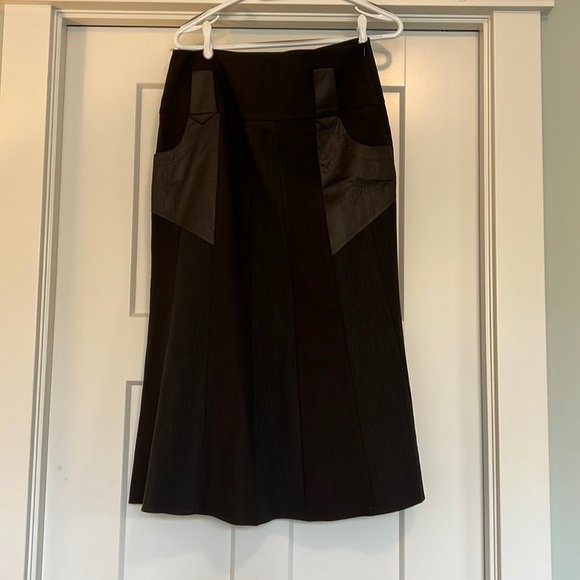 Dark brown long skirt - Picture 1 of 6